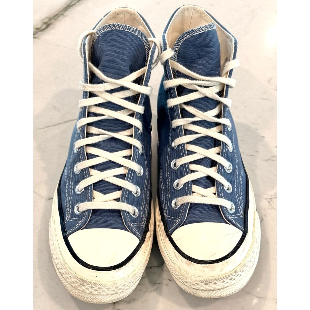 Converse Chuck 70 Canvas Deep Waters Egret Black Mens High SZ 7 Women's SZ 9
